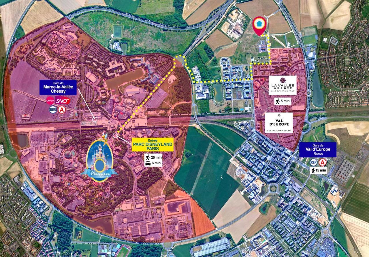 Disneyland-Paris 8Pers,Parking, Borne Recharge Ve, Wifi Serris Eksteriør billede